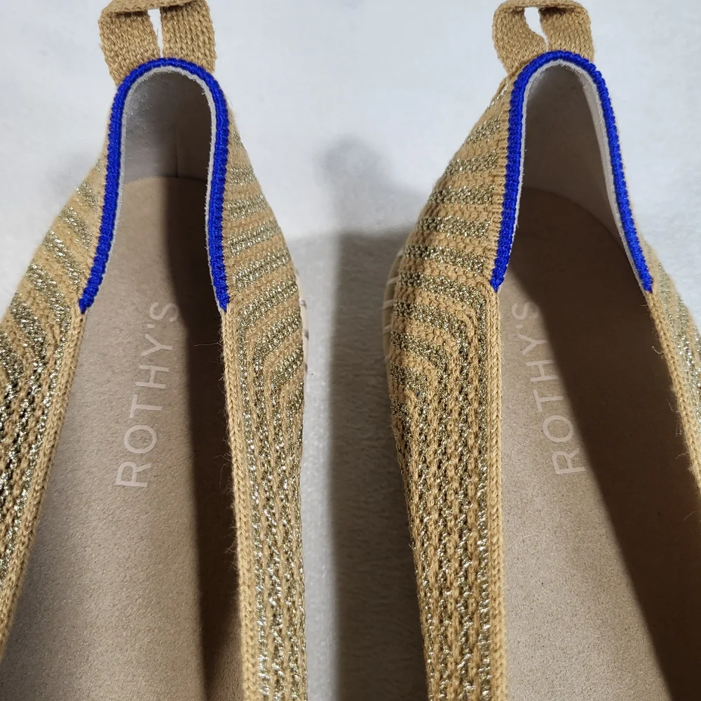 Rothy's Tan Espadrilles Slip-On Comfort Women’s Size 10.5